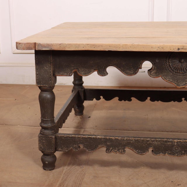 Wonderful 19th C painted pine low table/ coffee table. 1830 Finland Dimensions:W: 119cm (46.9")H: 53cm (20.9")D: 98cm...