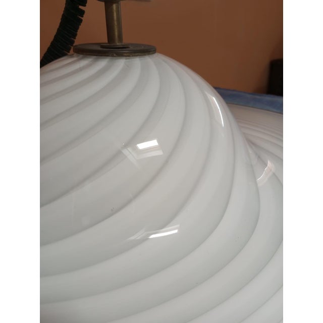Glass Vintage Murano Glass Pendant Light, Italy, 1960s For Sale - Image 7 of 17