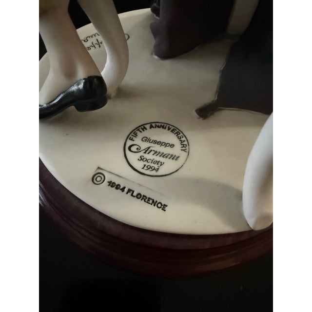 Rare Giuseppe Armani 1994 Capodimonte Harlequin Jester Clown Figurine ~ 11.5" H For Sale In Atlanta - Image 6 of 12