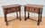 Mid-Century Spanish Wood Bedside Tables with Paneled Drawers, 1960, Set of 2 For Sale - Image 6 of 11