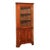 1980s Henkel Harris Georgian Style Cherry Corner Cabinet For Sale