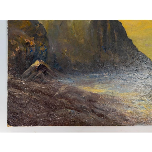 Early 20th Century American Impressionist California or Canadian Pacific Landscape Painting For Sale - Image 4 of 12