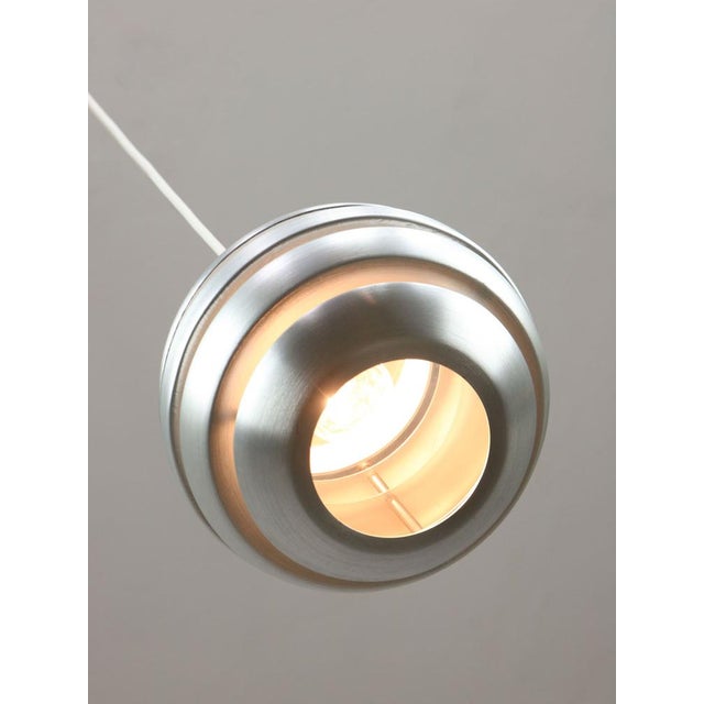 Vintage Italian Aluminum Beehive Pendant Lamp, 1980s For Sale - Image 15 of 18