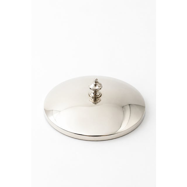 Art Deco Mottled Spatter Glass and Silver-Plated Covered Jar, Belgium, 1930s For Sale - Image 12 of 14