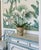 Vintage Hand-Painted Teak Wood Botanical Cachepot For Sale - Image 12 of 12