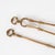 1960s Spanish Baroque Curated Brass Fireplace Tools Set With Stand - 3 Pieces For Sale - Image 4 of 10