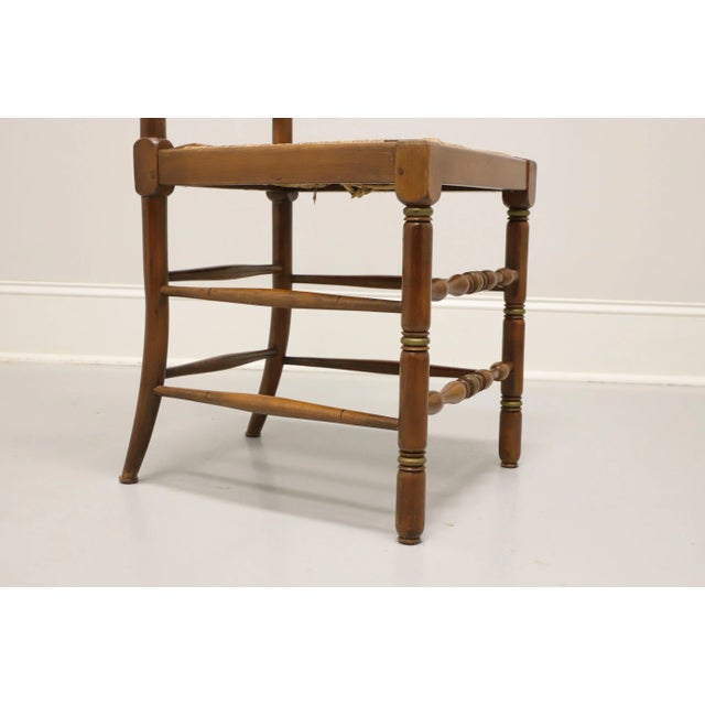 Cape Ann Chairs Maple Ladder Back Dining Side Chairs With Rush Seats - Pair A For Sale - Image 9 of 11
