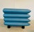 Vintage Postmodern Swedish Turquoise Leather Stacked Sofa, 1980 For Sale - Image 13 of 18
