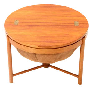 Mid-Century Modern Teak Sewing Table by Rastad & Relling for Rasmus Solberg, 1960s