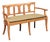 Italian 3-Chair Back Sofa Bench W/Cane Seat For Sale