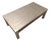 Contemporary Baker Luxe Style White Gold Leaf Cocktail Table For Sale