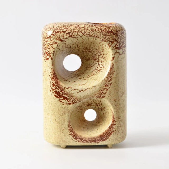 Italian Ceramic Vase from Bertoncello, 1970s, in Very Good conditions. Designed 1960 to 1969 I have official proof of...