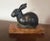 Black 1930- 1935 French Art Deco Bronze Rabbit Statue For Sale - Image 8 of 11