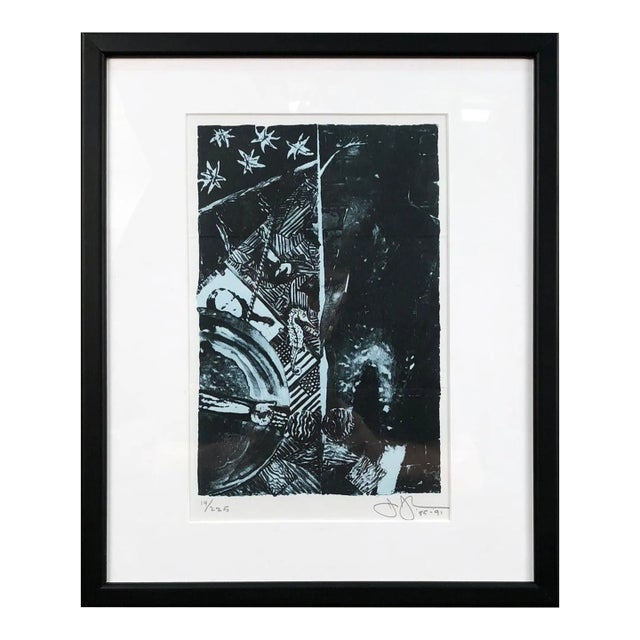 Late 20th Century Jasper Johns 'Summer (Blue)' Offset Lithograph For Sale