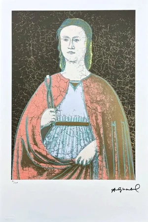 After Andy Warhol, Saint Apollonia Black , 1980s, Lithograph