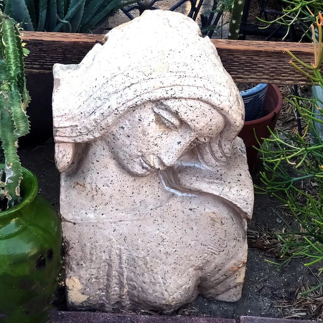 Art Deco Erté Inspired Art Deco Relief Depicting Bust of Woman Architectural Remnant For Sale - Image 3 of 7