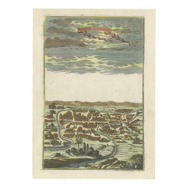 Mallet, Ardabil Persia City View, 1683, Engraving For Sale