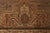 Textile Hand Knotted Antique Oushak Style Rug in Blue and Pink Medallion Style For Sale - Image 7 of 9