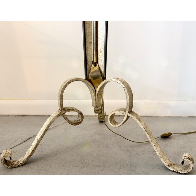 1940s French Art Deco Floor Lamp by Pierre Genet & Jean Michon For Sale - Image 5 of 10