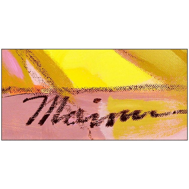 Post Impressionist Late 20th Century Dressed in Pink, Isaac Maimon For Sale - Image 3 of 4