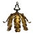 Vintage Banci Firenze Style Hand-Gilt Oak Leaf Pendant Light For Sale