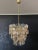 Italian Amber Murano Crostoli Glass Chandelier from Mazzega, 1990s For Sale - Image 3 of 18