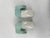 Ceramic Aqua Blue Green Wall Lamp by Wilhelm Wagenfeld for Lindner, 1958 For Sale - Image 6 of 14