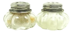 Art Deco Crystal Salt Holders, United Kingdom, 1950s, Set of 2