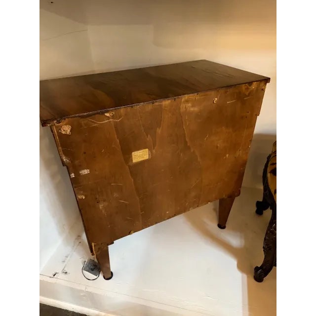 Coffee Continental Empire Style Burl Wood and Ebonized Side Table For Sale - Image 8 of 8