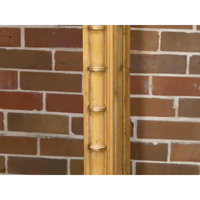 English Faux Bamboo Wall Mirror with Beveled Glass, circa 1890 For Sale - Image 10 of 10