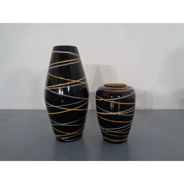 Fat Lava Ceramic Vases from Scheurich, 1960s, Set of 2 For Sale - Image 15 of 15