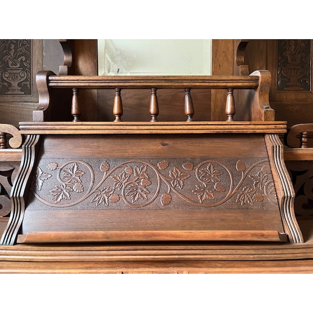 Brown Antique Needhan Victorian High Back Parlor Pump Organ For Sale - Image 8 of 15