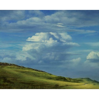 The Winding Path by Rob Alexander | Oil on panel Landscape with a winding path and clouds. For Sale