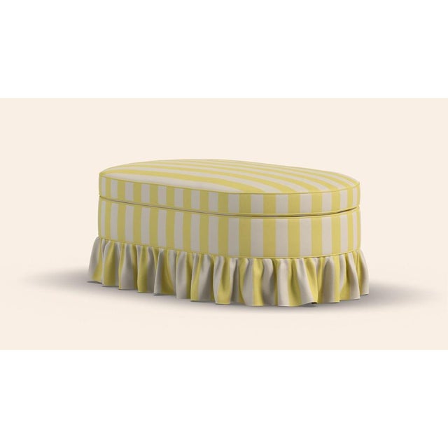 Citron Carlotta Ottoman by Ceraudo For Sale - Image 6 of 10