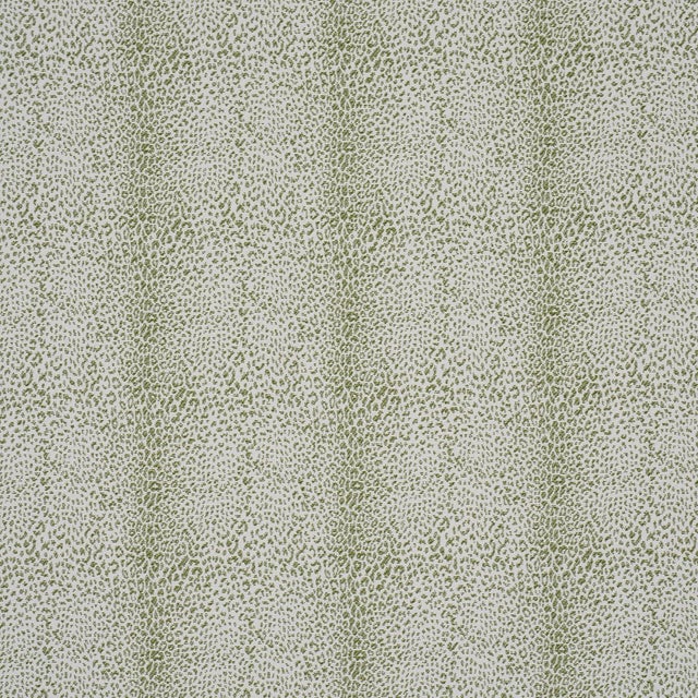 Schumacher Mini Leopard Outdoor Fabric In Green For Sale In New York - Image 6 of 6