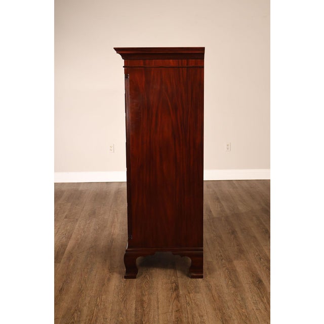 Henkel Harris Chippendale Style Mahogany Tall Chest For Sale - Image 16 of 17