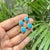 8.94ct Sleeping Beauty Turquoise Drop Earrings With Diamonds in 14k Gold- 2 Pieces For Sale In New York - Image 6 of 14