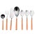 Contemporary Mepra Fantasia 7-Piece Serving Set, Carrot For Sale - Image 3 of 3