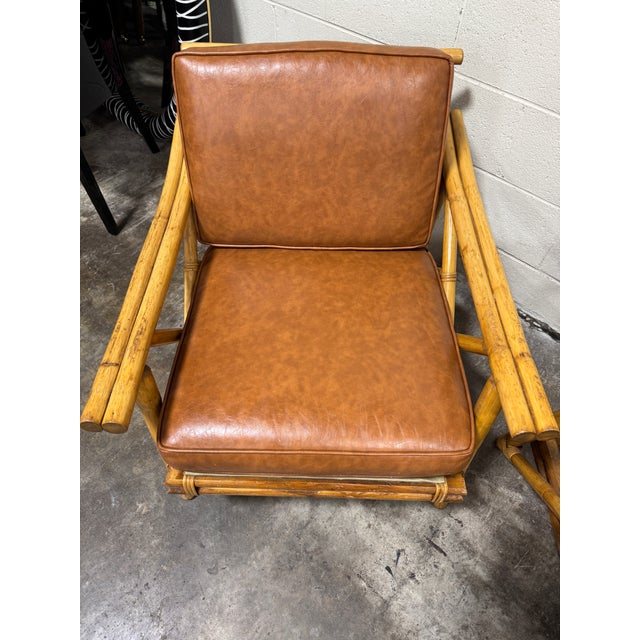 Vintage John Wisner Style Bamboo Lounge Chairs - A Pair For Sale In Richmond - Image 6 of 12
