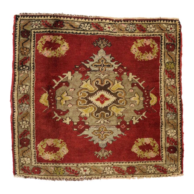 Vintage Turkish Yastik Rug - 02'03 X 02'06 For Sale