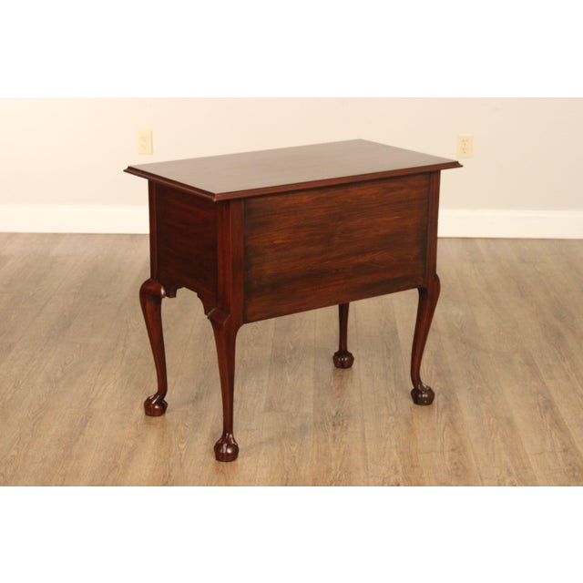 Henkel Harris SPNEA Chippendale Style Mahogany Lowboy For Sale - Image 12 of 13