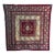 Vintage Indian Embroidered Wool Textile Wall Art – 32” X 31” For Sale