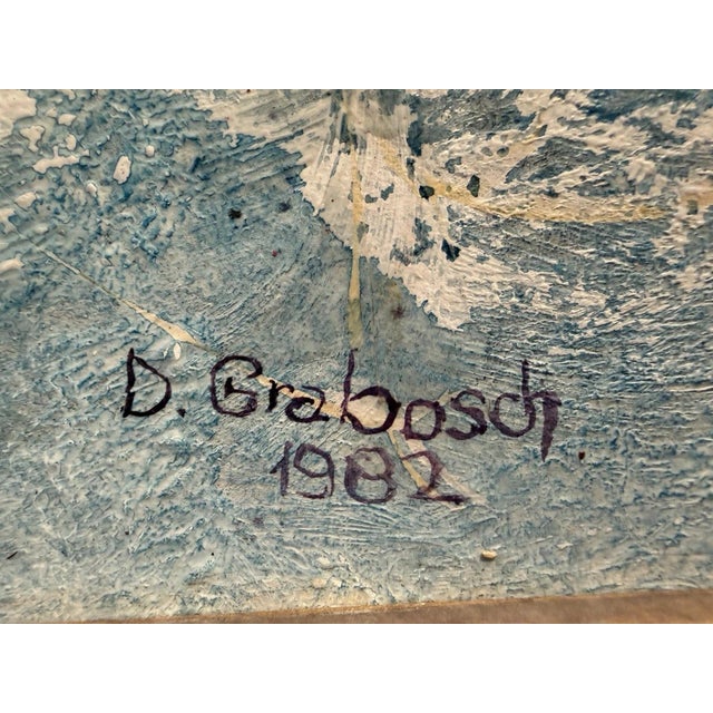 Dora Grabosch, Tightrope Walkers – Circus, 1982, Mixed Media on Canvas For Sale - Image 12 of 13