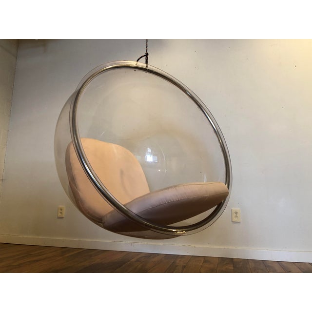 Eero Aarnio Vintage Hanging Clear Acrylic Bubble Chair Chairish