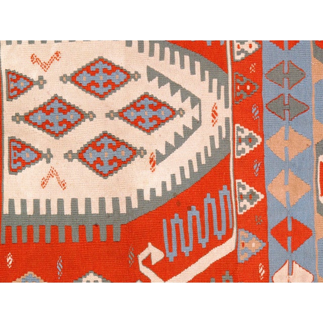 Turkish 1960s Vintage Turkish Kilim Rug - 3′10″ × 5′9″ For Sale - Image 3 of 6