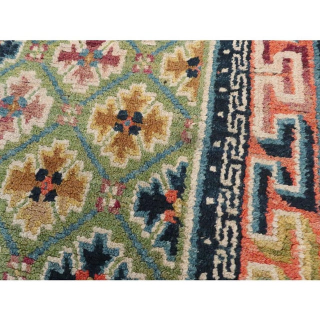 Galerie Shabab Collection Mid-20th Century Handmade Tibetan Throw Rug For Sale - Image 4 of 8