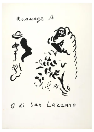 After Marc Chagall, Tribute to San Lazzaro, Lithograph, 1975