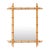 French Turned Faux Bamboo Wall Mirror With Finial Corners, Circa 1900 For Sale