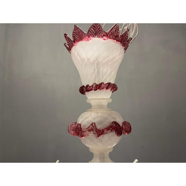 Large Venetian Glass Chandelier, 1970s For Sale - Image 7 of 14