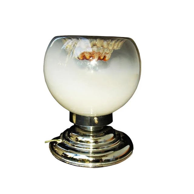 Chromed Metal & Glass Table Lamp by Toni Zuccheri for VeArt, 1970s For Sale - Image 12 of 12